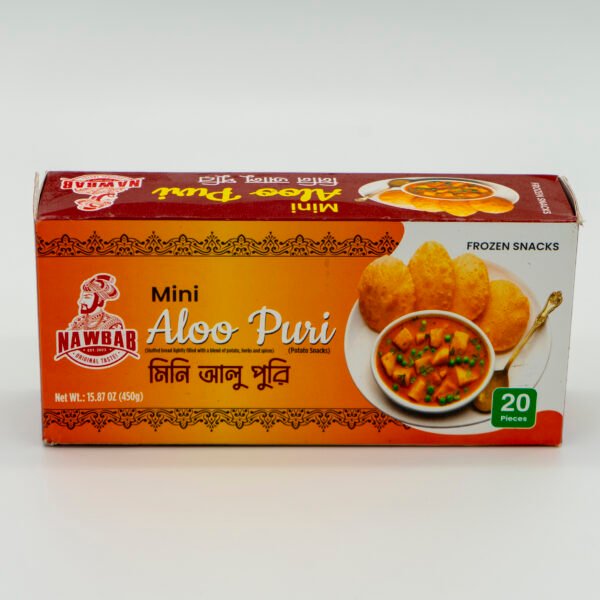 Nawab Mini Aloo Puri 450 gm ( 22.5 gm x 20 Pcs X 20 Atc Box)