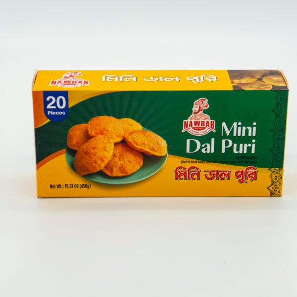 Nawab Mini Dal Puri 450 gm ( 22.5 gm x 20 pcs X 20 Atc Box)